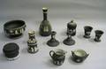 Twelve Wedgwood Black Jasper Items