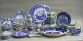 Twenty Wedgwood Blue Transfer Items