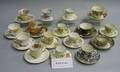 Fiftyfive Assorted Bone China and Earthenware Cups and Saucers