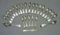 Twentysix Pieces of Coin Silver Flatware