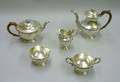 Fivepiece English Victorianstyle Silver Plated Tea and Coffee Service