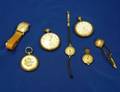 Elgin and a 15jewel MA Selbert Goldfilled Open Face Pocket Watches a Pendant Watch and Three Wristwatches