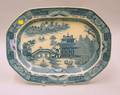 Dillwyn  Co Transfer Blue Willow Pattern Staffordshire Platter