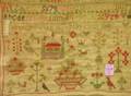 Framed 1840 Jane Gill Needlework Sampler