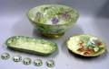 Eight Pieces of Assorted Handpainted Porcelain Tableware