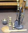 Group of Assorted Hearth and Metal Items