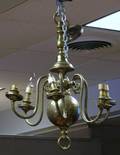 Georgianstyle Brass SixArm Chandelier