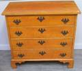 Chippendalestyle Tiger Maple Veneer FourDrawer Chest