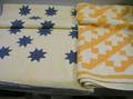 Two Handstitched Pieced Cotton Quilts