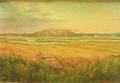 Framed Oil on Canvasboard View of Salt Marshes Attributed to O Victor Humann
