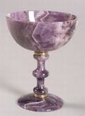 French Amethyst and Gold Mounted Chalice