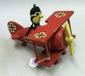 Red Baron Music Box Wooden Airplane