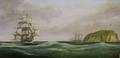Framed Oil on Canvas Marine Scene Attributed to Laurie Doneson