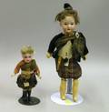 Two German Bisque Dolls in Scottish Garb