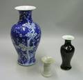 Three Assorted Chinese Glazed Porcelain Vases