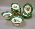Paris Porcelain Green Border Dessert Service