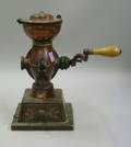 Landers Frary  Clark Red Painted and Transfer Decorated Cast Iron Coffee Mill