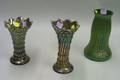 Three Loetztype and Carnival Glass Vases