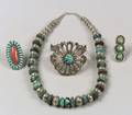 Four Southwest Silver and Stone Jewelry Items