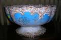 English Victorian Transfer Decorated Staffordshire Footed Punchbowl