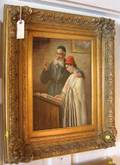 Two Similarly Framed Judaicarelated Oils on Panel