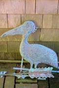 Molded Copper Pelicanform Weather vane