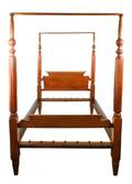 American 19th Century Walnut Four Poster Bed