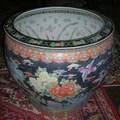 Large Modern Chinese Export Porcelain Fish Bowl