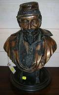 Copper Bust of Civil War General