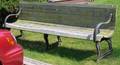 Cast Iron and Wooden Slat Park Bench