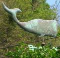 Patinated Copper Whale Weather Vane