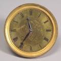 Brass Dial Desk Clock by J W Benson