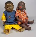 Koppelsdorf Black and AM Oriental Painted Bisque Head Dolls