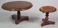 Two Miniature Tilttop Pedestal Tables