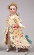 Frenchtype Swivelneck Browneyed All Bisque Girl Doll