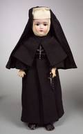 Kestner Bisque Head Doll in Nuns Garb