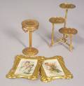 Lot of Ormolu Doll House Items