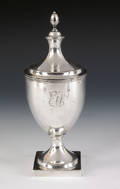 Philadelphia silver covered sugar urn ca 1800