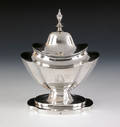 Boston silver covered sugar urn ca 1800