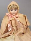 Kestner 143 Mold Bisque Head Doll in Original Clothing