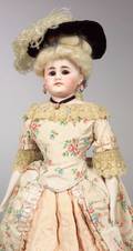 Closed Mouth Simon Halbig 950 Bisque Shoulder Head Doll