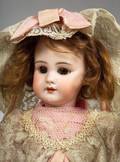 Jumeau DEP Bisque Head Doll in Original Lacy Bebe Outfit