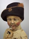 Carved Wood Folk Art Boy Doll
