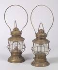 Pair of Brass Railroad Lanterns