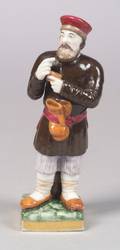 Russian Porcelain Figure of a Man Taking Snuff