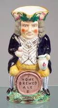 Staffordshire Home Brewed Ale Toby Jug