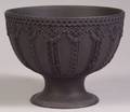 Wedgwood Black Basalt Footed Fruit Bowl
