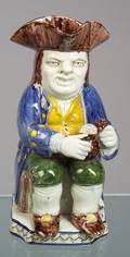 Staffordshire Pratttype Pearlware Toby Jug