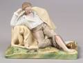 Gardner Painted Porcelain Figure of a Wounded Soldier