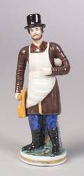 Russian Porcelain Figure of a Glass Worker